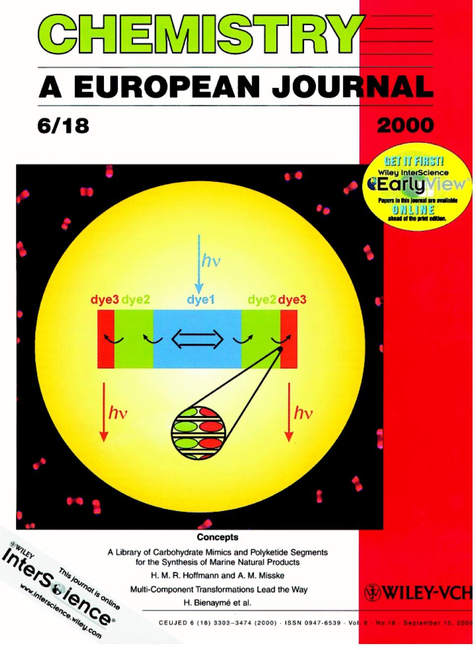 Dye-Loaded Zeolite L Sandwiches as Artificial Antenna Systems for Light Transport
	Marc Pauchard, Andr Devaux and Gion Calzaferri
	Chemistry, a European Journal 6 (2000) 3456 